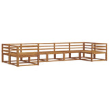 Outdoor Sofa Set 7 pcs Natural Solid Acacia Wood 3368087