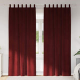 Blackout Curtains 2 pcs Wine Red 140 x 260 cm Velvet 4107312