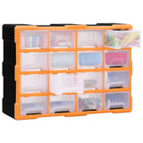 Multi-drawer Organiser with 16 Middle Drawers 52x16x37 cm 149601