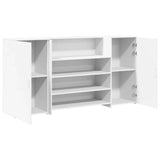 Reception Desk White 200x50x103,5 cm Engineered Wood 3324178