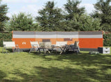 Camping Windbreak Grey and Orange 510x153 cm Waterproof 4009650