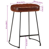 Bar Stools 2 pcs Dark Brown 40x29.5x53 cm 358927