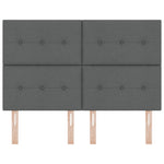 ZNTS LED Headboard Dark Grey 80 cm Fabric 3338437