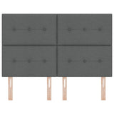 ZNTS LED Headboard Dark Grey 80 cm Fabric 3338437