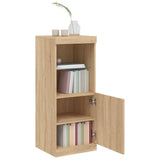 Sideboard with LED Lights Sonoma Oak 41x37x100 cm 836688