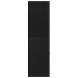 Apothecary Cabinet Black Oak 30x41x144.5 cm Engineered Wood 862054