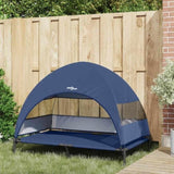 Raised Dog Bed Navy Blue 127 x 81 x 108 cm Fabric and Steel 42008223