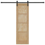 Sliding Door Brown 61 x 198.5 cm Solid Pine Wood 3333296