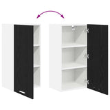 Hanging Cabinet Riga Black Oak and White 40 x 31 x 80 cm 884259