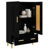 Highboard Black Oak 70 x 31 x 115 cm Engineered Wood 8009851