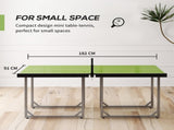6ft Table Tennis Table, Ping Pong Table with Net, Foldable and Portable Ping Pong Set for Indoor T3398P425041