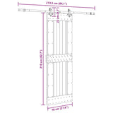 Sliding Door with Hardware Set 70x210 cm Solid Wood Pine 3332730