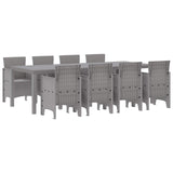Garden Dining Set 9 pcs White Polypropylene 3378742