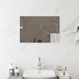 LED Bathroom Mirror Transparent 40 x 60 cm Tempered Glass 42045775