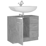 Sink Cabinet Concrete Grey 63x30x54 cm Engineered Wood 804188