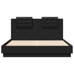 ZNTS Bed Frame without Mattress Black 120x200 cm 3209927