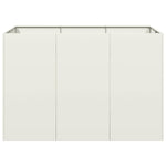 ZNTS Planter White 120x80x80 cm Steel 860788