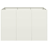 ZNTS Planter White 120x80x80 cm Steel 860788