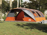 Camping Tent Tunnel 5-Person Grey and Orange Waterproof 4009424