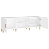 TV Cabinet White 150x30x50 cm Engineered Wood 812618