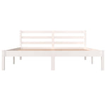 Bed Frame without Mattress 150x200cm White King Size 810436