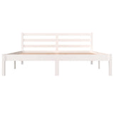 Bed Frame without Mattress 150x200cm White King Size 810436