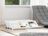 Magazine Rack White 90 x 53 x 28.5 cm Engineered Wood 890888