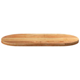 Table Top Light Brown 120x60x4 cm Solid Wood Oak Oval 4009075