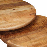 Nesting Coffee Tables 3 pcs Brown Solid Mango Wood 4104654