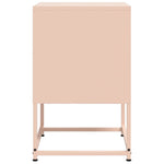 ZNTS Bedside Cabinets 2 pcs Pink 36x39x60.5 cm Steel 846449