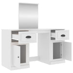 Dressing Table with Mirror White 130x50x132.5 cm 3185335