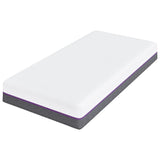 Mattress White and Grey 80 x 160 cm Memory Foam 4106322