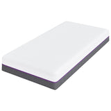 Mattress White and Grey 80 x 160 cm Memory Foam 4106322