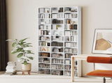 CD Storage Unit with Adjustable Shelves, 102 x 195 cm, Marble Effect T3398P378025