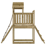 Playhouse with Climbing Wall Impregnated Wood Pine 3155869