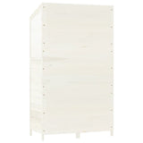 Garden Shed White 102x52x174.5 cm Solid Wood Fir 152191