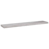 Floating Wall Shelf Concrete Grey 120x23.5x3.8 cm MDF 326606