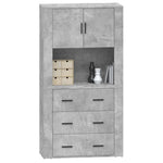 Highboard Concrete Grey Engineered Wood 3185387