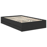 Bed Frame with Drawer Black 120 x 200 cm Engineer Wood 3413020