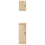 ZNTS Garage Cabinets 2 pcs Sonoma Oak Engineered Wood 3328289