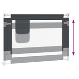 Toddler Safety Bed Rail Dark Grey 90x25 cm Fabric 10225