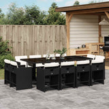 Garden Dining Set Black, Cream White 3211218
