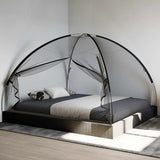 Mosquito Net Mongolia with Doors 220 Mesh Black 200x180x135 cm 4010044