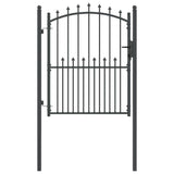 Fence Gate with Spikes EMMEN 150 x 100 cm Powder-coated steel 42009019