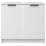 Bathroom Cabinet White 64.5x33.5x59 cm Engineered Wood 811304