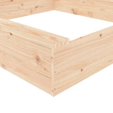 Sandbox with Seats Square Solid Wood Pine 825030
