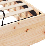 Ottoman Bed Frame with Storage Natural 140 x 200 cm 3418750