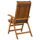 Reclining Garden Chairs 4 pcs Natural Solid Acacia Wood 3434465