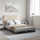 Bed Frame without Mattress Grey 160x200 cm Solid Wood Pine 3281565