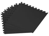 Pool Ground Mat 24 pcs Black 8.64 m EVA Foam 3433308